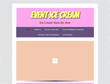 Tablet Screenshot of eventicecream.co.uk